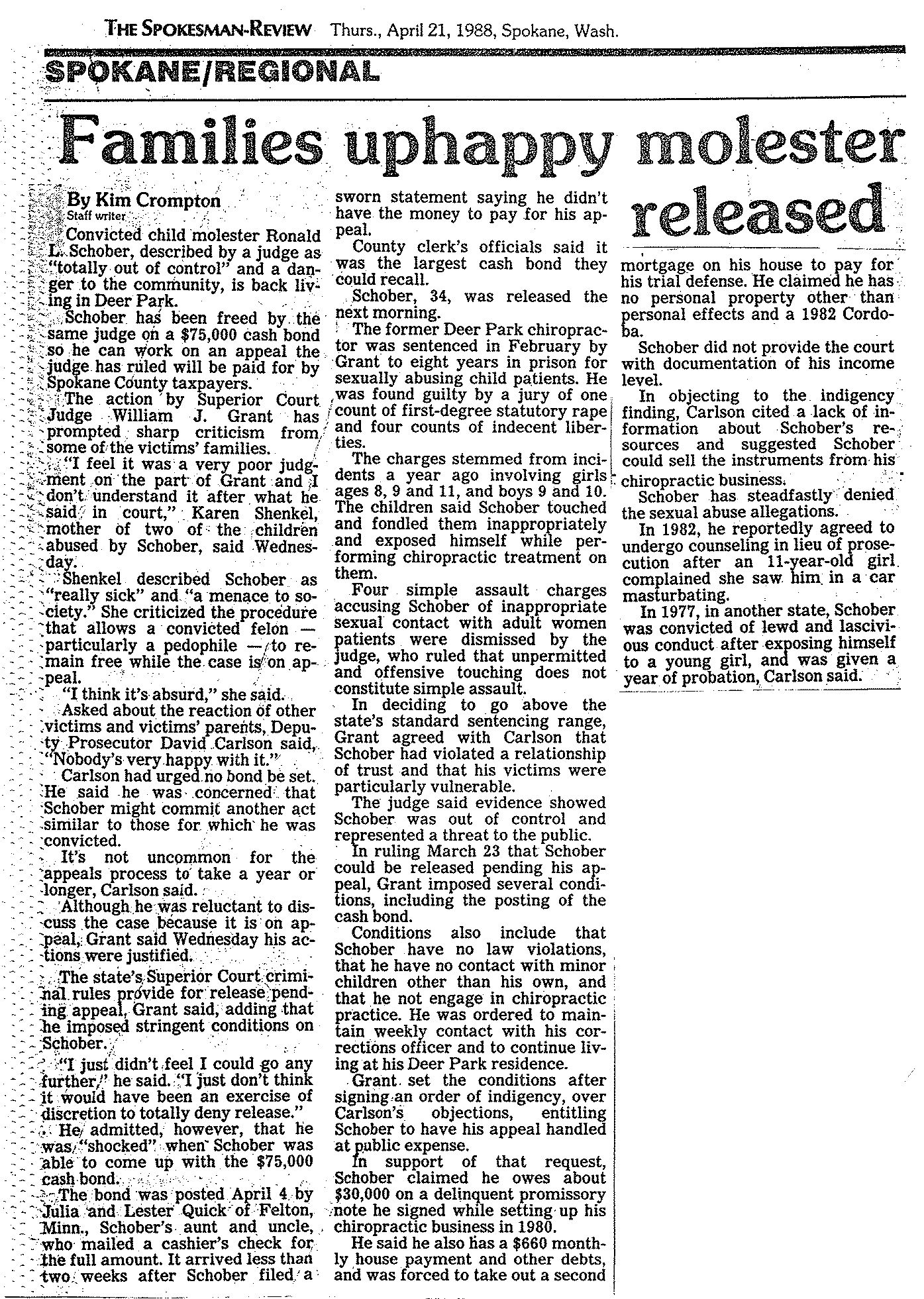 Ronald Lee Schober WINGS for Truth